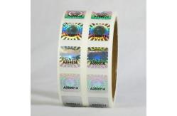 China 2 * 3cm 2D 3D Moving Grating Security Hologram Stickers supplier