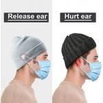 Custom Button 58cm Knit Beanie Hats Easy To Wear Masks