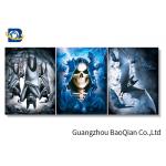 Lenticular 3d Stereograph Printing With Scary Skull , 3d Home Decor Wallpaper for sale