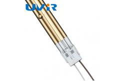 China 15x33mm IRP Infrared Lamp For Printing , Gold Coating Quartz Infrared Emitters supplier
