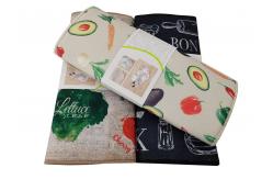 China Microfiber Quick Dry Kitchen Dish Drying Mat With Printing Designs All Polyester supplier