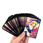 Customized Size Red Black Two-Tone Color Game Card Sleeve For Mtg Yu-Gi-Oh TCG Cards Customized Logo And Pattern Type for sale