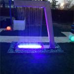 Outside Backyard Corten Waterfall With Wooden Crate Packaging