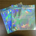 Clothes Underwear Packaging Stand Up Zipper Pouch Bags Iridescent Glitter Holographic k for sale
