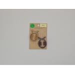 2-Packs Recycled Brown and Cream Hair Claw Clip Durable 300pcs for sale