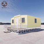 Grade 8 Earthquake Resistance Double Wing Container House With Balcony Easy Install for sale