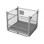 Foldable Wire Mesh Stillage Pallet Cage 1T-2T Load For Lifting for sale