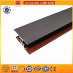 Custom Wood Finished Aluminium Profiles For Windows And Doors for sale
