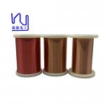 Red Color 0.05mm Self Bonding Wire Alcohol 180 Grade Enameled Copper Winding Wire for sale