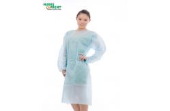 China Single Use 25G/M2 Polypropylene Nonwoven Isolation Gown With Elastic Wrist supplier