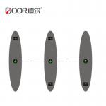 Touchless Access Control Security Pedestrian Acrylic Wing Flap Barrier Gate For Liberary for sale