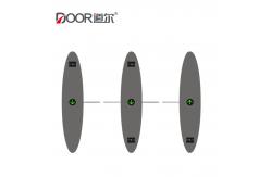 China Touchless Access Control Security Pedestrian Acrylic Wing Flap Barrier Gate For Liberary supplier