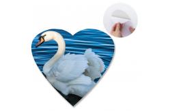 China Heart - Shaped Adhesive 3D Lenticular Stickers With Sea Animal Design supplier