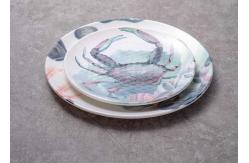 China Cadmium Free White 100% A5 Melamine Dinnerware Plates supplier