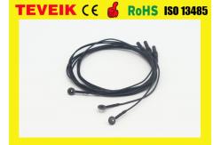China Flexible soft EEG electrode cable with silver chloride plated copper ,emg electrodes supplier