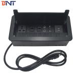 lid buffer design flip up  desk socket with brushed cover used in conference room BF808 for sale