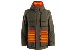 China Fleece Men's Heated Jacket Rechargeable Electric Heated Clothes for Hiking supplier