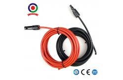 China Solar PV Panel Cable Extension Cable Leads With Connectors 6mm2 Red+ Black supplier