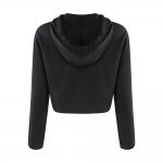 Crop Top Anti Pilling Oversized Off The Shoulder Sweatshirt
