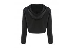 China Crop Top Anti Pilling Oversized Off The Shoulder Sweatshirt supplier