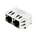 LPJG26945AENL 1x2 Port RJ45 Ethernet MagJack 1000 Base-T Tab Down Green/Yellow LED for sale