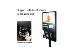 China Wired Charging 21.5 Inch LCD WiFi Kiosk With CMS Software supplier