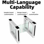 ZT-994 Face Recognition Swing Turnstile Gate 35 Persons/Min