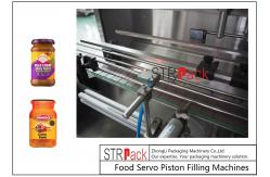 China Curry Paste Sauce Food Pump Filling Machine PLC Control 8 Nozzles 20 Heads supplier