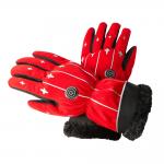 Winter Outdoor Riding 4000mAh Battery Heated Winter Gloves Red Heated Mittens Womens for sale