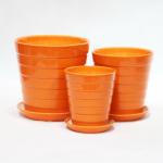 Single Indoor Glossy Decorative Ceramic Pots For Home Decor for sale