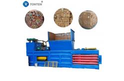 China Horizontal Waste Paper Hydraulic Baler Plastic Bottle Baler Machine supplier