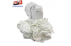 China Industrial Cleaning White T Shirt 100 Cotton Rags With No Zipper supplier