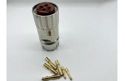 China Circular M40 Power Connector 6 Pin Servo Encoder Female Crimp Wire Plug supplier