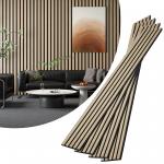 Wood Strip Sound Absorbing Panel For Studio Living Room Wall Decor Veneer MDF Background Soundproof Grille for sale