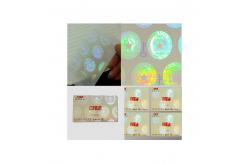 China Custom Shapes ID Die Cut Transparent Hologram Stickers , Tamper Proof Hologram Stickers supplier