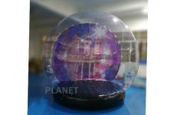 China Customized Giant Human Size Inflatable Snow Globe With Blower , Air Pump supplier