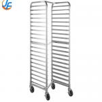 RK Bakeware China-16 Pan Aluminum End Load Sheet / Bun Pan Rack for Reach-Ins - Unassembled for sale