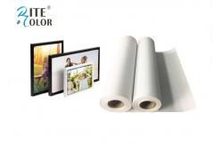 China One Side Matte Polyester Canvas Rolls 220gsm Extra Long Inkjet Canvas Rolls supplier
