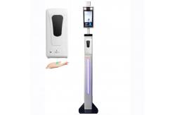 China 8'' Lcd Face Recognition Device Face Capacity Dual Ai Camera With Infrared Thermometer supplier