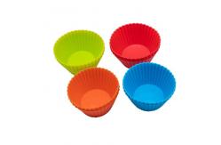 China 10g Microwave Safe Round Shape Silicone Cake Molds supplier