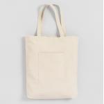 Foldable Cotton Canvas Tote Bag , Reusable Supermarket Canvas Tote Handbag for sale