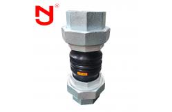 China DN20 Stainless Steel Screwed Union Bspt Threaded Rubber Expansion Joint supplier