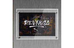 China Custom Size A3 Wall Mounted Document Holder Transparent Acrylic Billboard ODM supplier