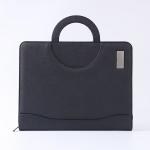 A4 Ring Binder Leather Business Portfolio Multicolor Portable Custom Logo for sale