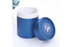 China Clothes T Shirt Cylinder Cardboard Containers With Lids Glossy Lamination supplier