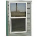 Locking Mechanism PVC Single Hung Vertical Sliding Windows Low E Vinyl Windows for sale