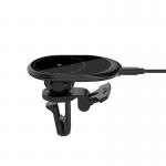 Black Multi Function 15w magnetic wireless car charger Type c Input for sale