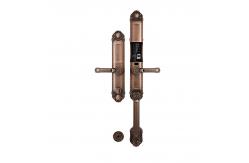 China Red Bronze Automatic Fingerprint Door Lock Zinc Alloy App Door Lock supplier