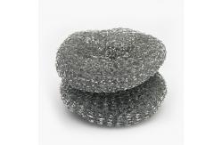 China Kitchen Zinc Coated Washing Scourers / Galvanize Wire Mesh Pot Scourer supplier