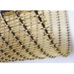 45mm Aperture Rectangle Decorative Metal Mesh Crimped Type for sale